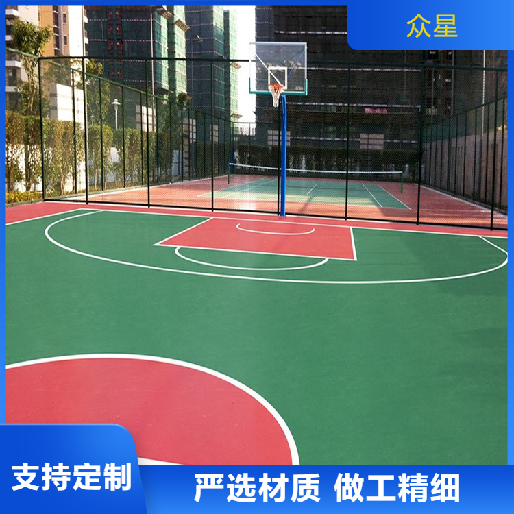 钦州市塑胶篮球场篮球场硅PU - 一站式服务